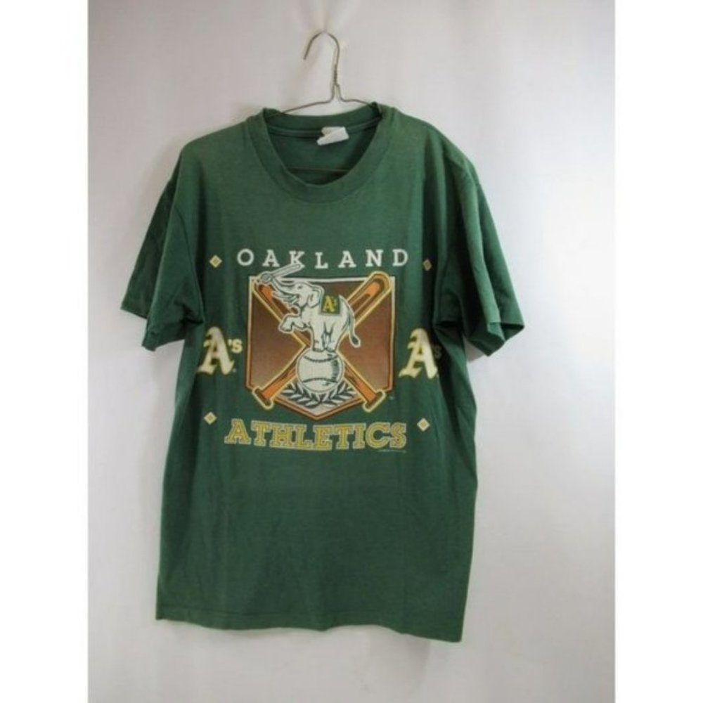 Oakland As T-Shirt Athletics Hanes Mens  Medium